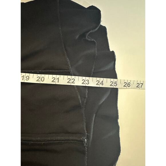 Sympli Black Full Zip Seamed Jacket Sz 6 Swing Asymmetric Hem Jersey Canada - Picture 8 of 13